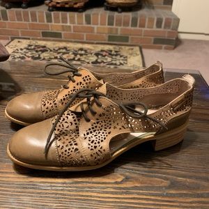 PIKOLINOS Lattice Leather Oxford Loafer 39